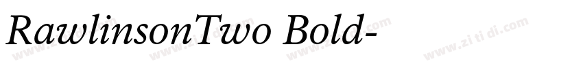 RawlinsonTwo Bold字体转换